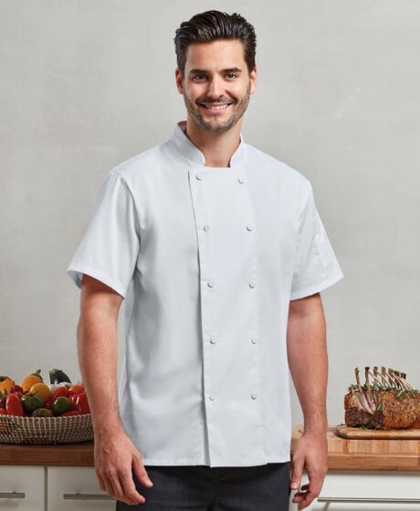 Premier Coolchecker® Short Sleeve Chef's Jacket Thumbnail