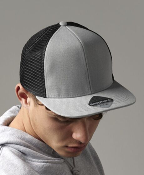 Beechfield Original Flat Peak 6 Panel Trucker Cap Thumbnail