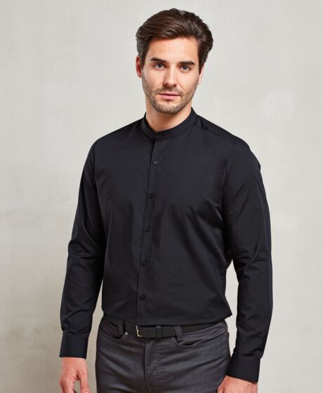 Premier Long Sleeve Grandad Shirt Thumbnail