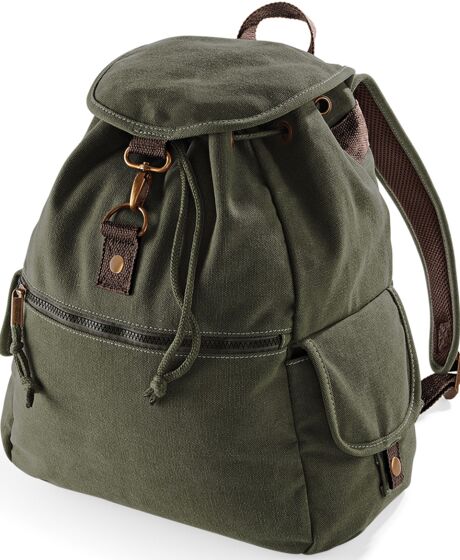 Quadra Vintage Canvas Backpack Thumbnail