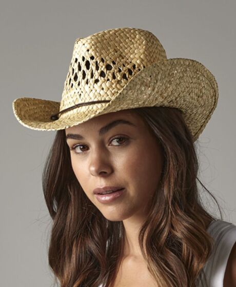Beechfield Straw Cowboy Hat Thumbnail