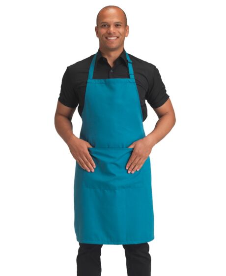 Dennys Polyester Bib Apron with Pocket Thumbnail