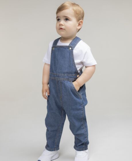 Larkwood Kids Denim Dungarees Thumbnail