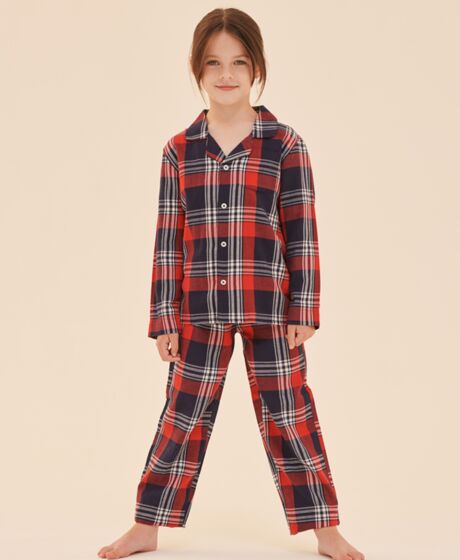 SF Clothing Kids Tartan Lounge Set Thumbnail