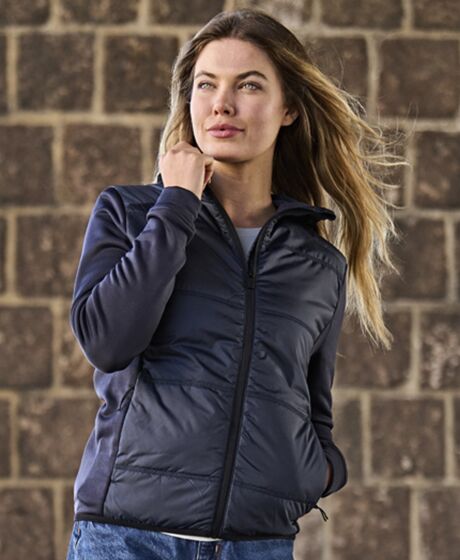 Tee Jays Ladies Hybrid-Stretch Hooded Jacket Thumbnail