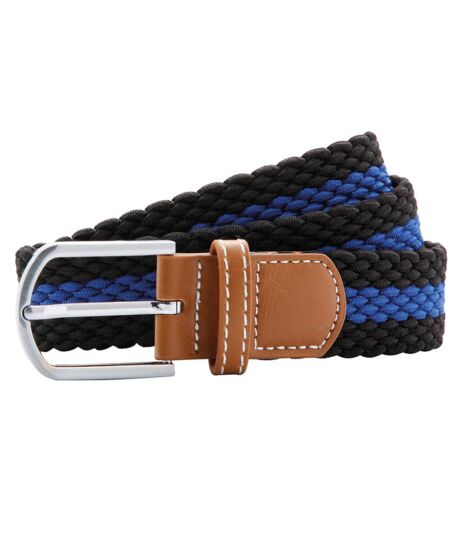 Two-colour stripe braid stretch belt Thumbnail