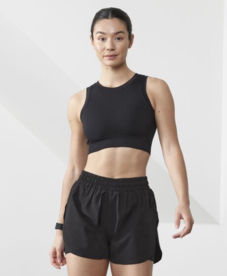 Tombo Ladies Double Layer Sports Shorts Thumbnail