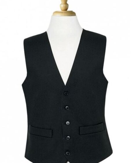 Black Herringbone Waistcoat Thumbnail