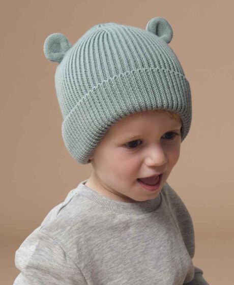 Beechfield Organic Baby Bear Beanie Thumbnail