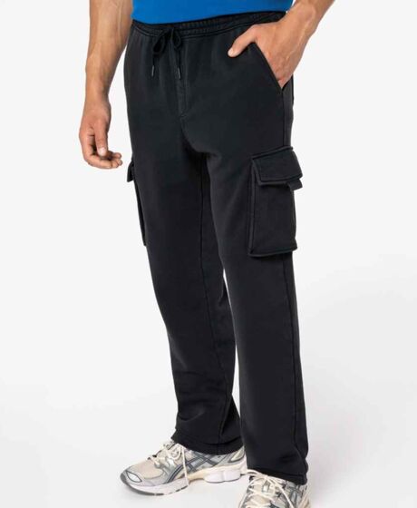 Native Spirit French Terry Washed Cargo Trousers Thumbnail