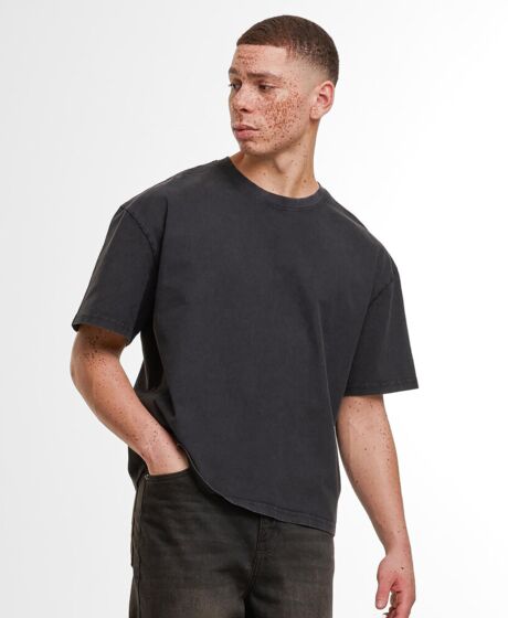 Vintage cropped heavy oversized tee Thumbnail