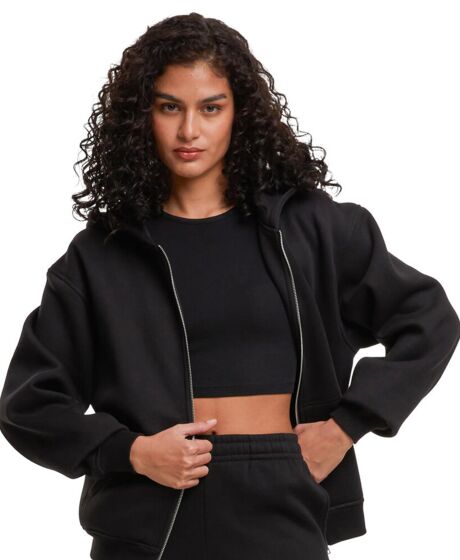 Women’s loose-fit zip hoodie Thumbnail