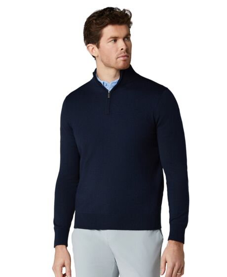 1/4-zip merino blend sweater Thumbnail