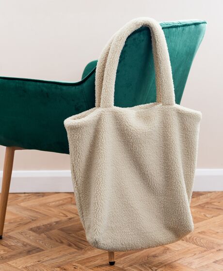 Brand Lab Borg Fleece Shopper Tote Bag Thumbnail