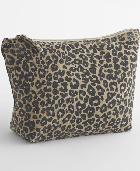 Westford Mill Leopard Print Canvas Accessory Bag Thumbnail