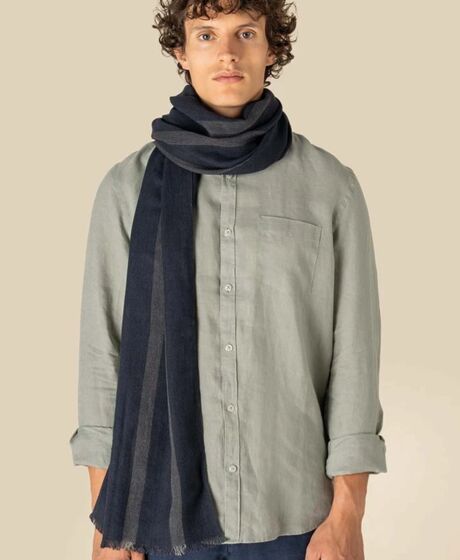 Spasso Twill Striped Scarf Thumbnail