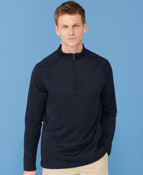 Henbury Zip Neck Wicking Top Thumbnail