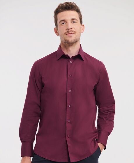 Russell Collection Long Sleeve Easy Care Fitted Shirt Thumbnail