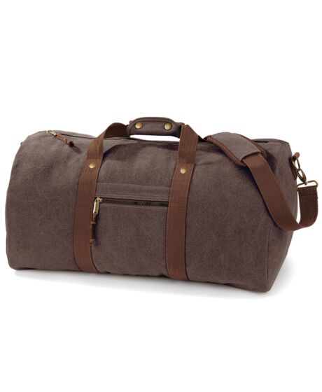 Quadra Vintage Canvas Holdall Thumbnail
