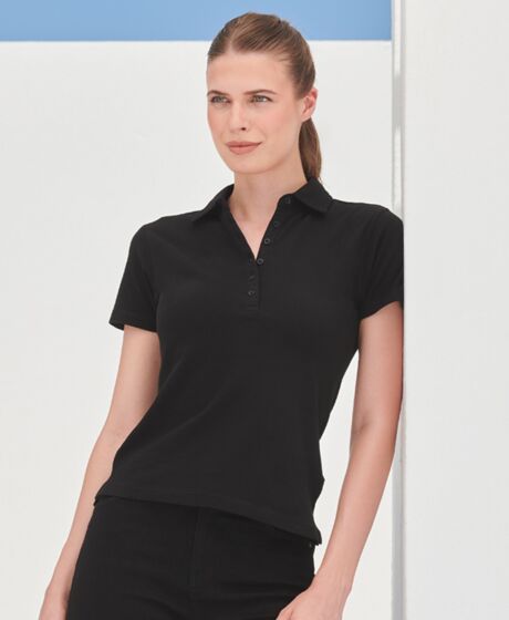 SF Clothing Ladies Stretch Piqué Polo Shirt Thumbnail