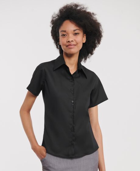 Russell Collection Ladies Short Sleeve Ultimate Non-Iron Shirt Thumbnail