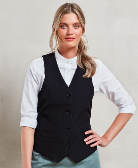 Premier Ladies Lined Waistcoat Thumbnail