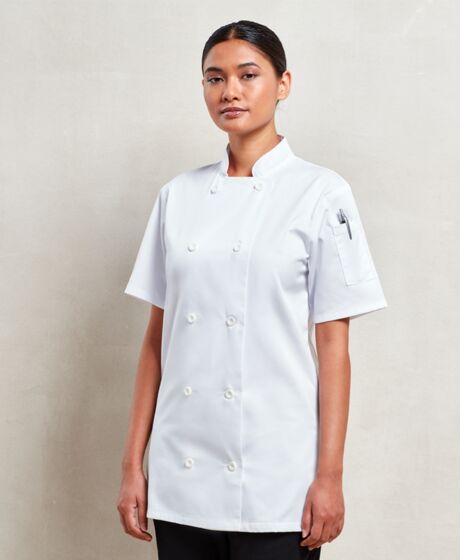 Premier Ladies Short Sleeve Chef's Jacket Thumbnail