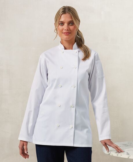 Premier Ladies Long Sleeve Chef's Jacket Thumbnail