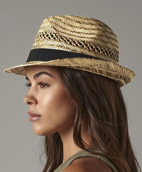 Beechfield Straw Summer Trilby Thumbnail