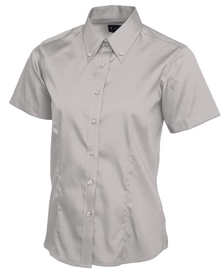 Ladies Pinpoint Oxford Half Sleeve Shirt Thumbnail
