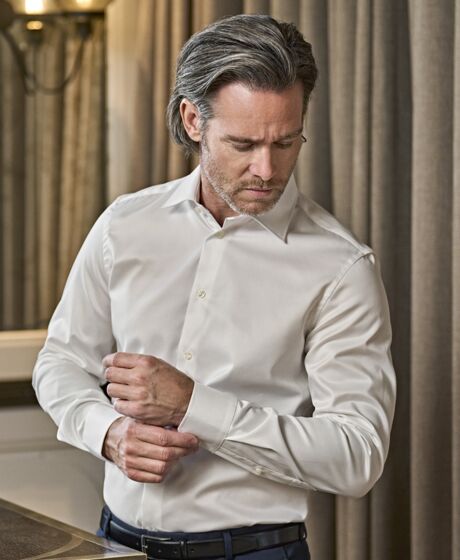 Tee Jays Luxury Slim Fit Long Sleeve Oxford Shirt Thumbnail