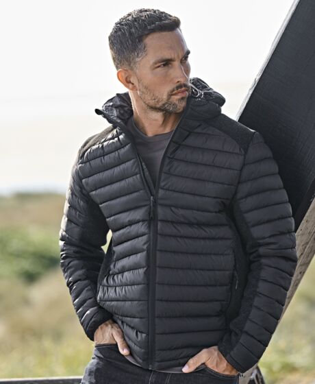 Tee Jays Crossover Hooded Padded Outdoor Jacket Thumbnail