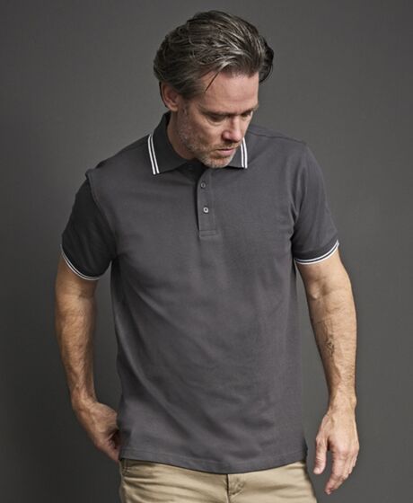 Tee Jays Luxury Stretch Tipped Polo Shirt Thumbnail