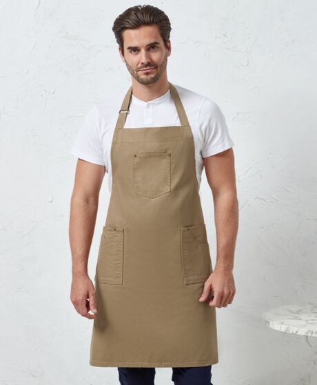 Premier Cotton Chino Bib Apron Thumbnail