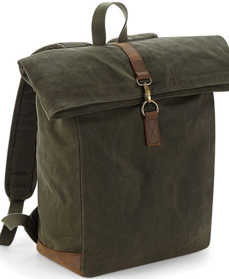 Quadra Heritage Waxed Canvas Backpack Thumbnail