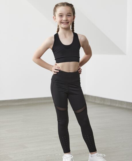 Tombo Kids Panelled Leggings Thumbnail