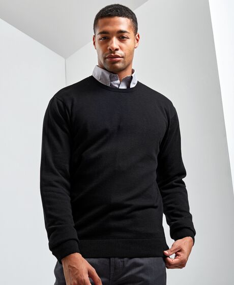 Premier Cotton Rich Crew Neck Sweater Thumbnail