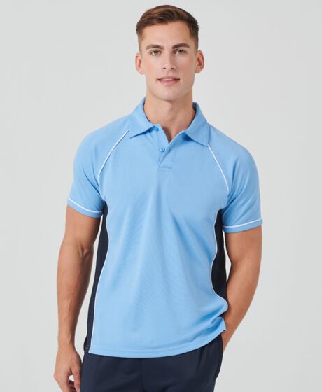 Finden and Hales Performance Piped Polo Shirt Thumbnail