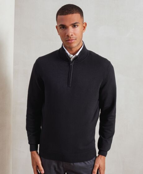 Premier Zip Neck Sweater Thumbnail