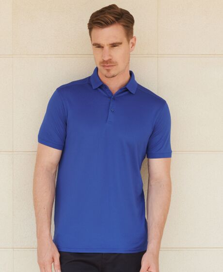 Henbury Slim Fit Stretch Microfine Piqué Polo Shirt Thumbnail