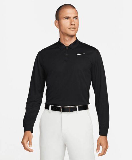 Nike Dri-FIT Victory solid long sleeve polo Thumbnail