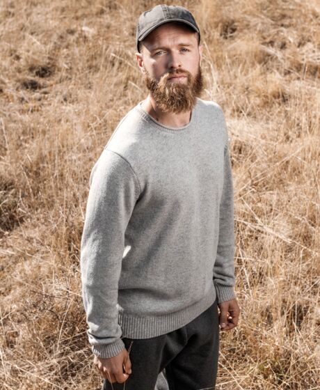 Native Spirit Raw Edge Merino Wool Sweater Thumbnail