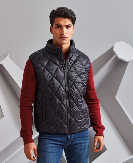 Diamond pane padded gilet Thumbnail