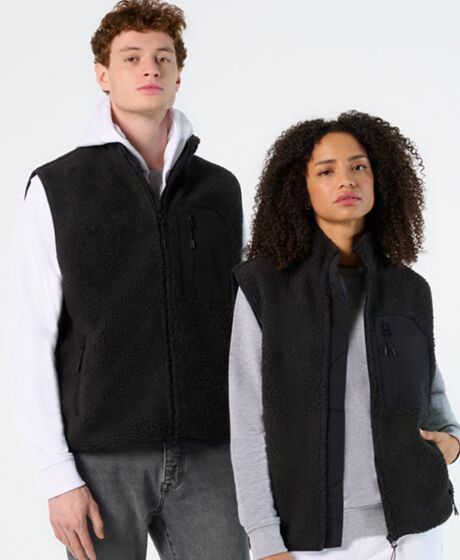 SOL'S Unisex Fury Sherpa Bodywarmer Thumbnail