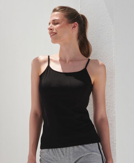 SF Ladies Feel Good Stretch Spaghetti Vest Thumbnail