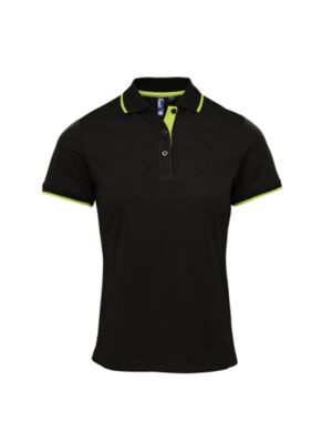 Premier Ladies Contrast Coolchecker® Piqué Polo Shirt Thumbnail