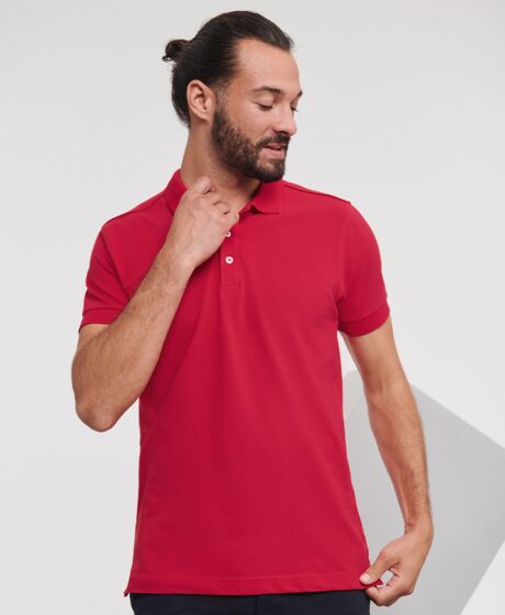 Russell Stretch Piqué Polo Shirt Thumbnail