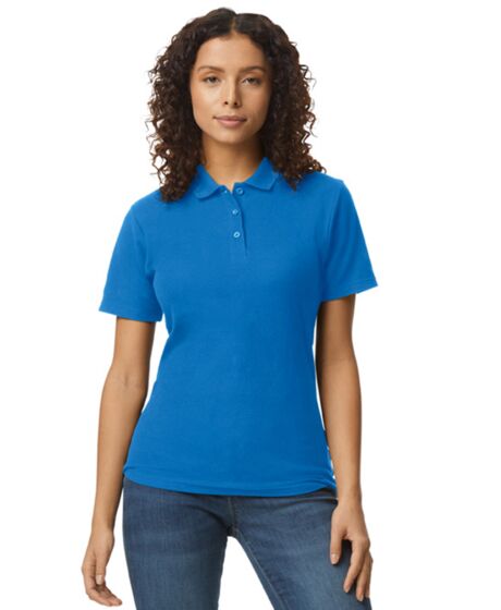 Gildan Ladies SoftStyle® Double Piqué Polo Shirt Thumbnail