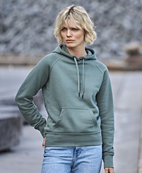 Tee Jays Ladies Raglan Hooded Sweatshirt Thumbnail