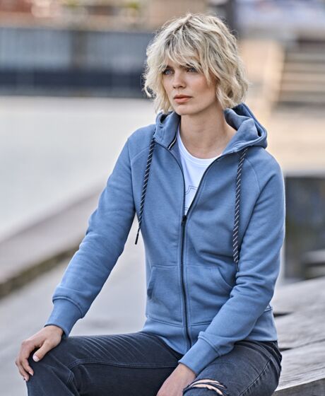Tee Jays Ladies Fashion Zip Hooded Sweatshirt Thumbnail